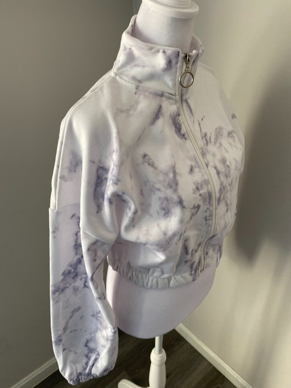 Marble Cropped Jacket - Picture 2 of 4